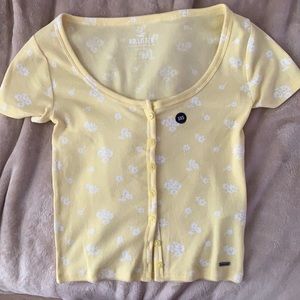Button-through baby tee